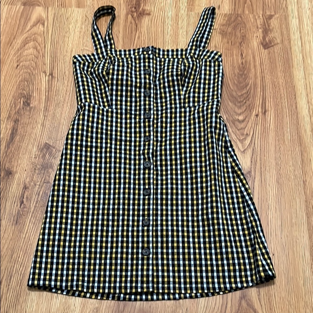 Hollister Medium Checkered Button-Down Dress